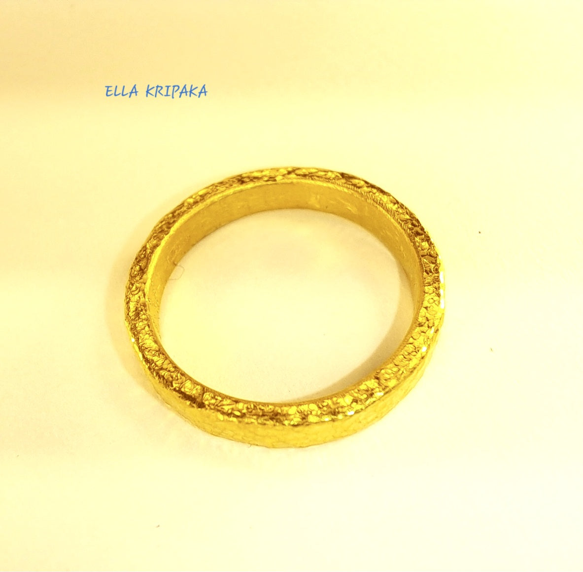 Custom Solid 24k 9999 Gold 5g/size 6US Ancient Rome Ring Wide 2.7mm Can Be 22k Gold