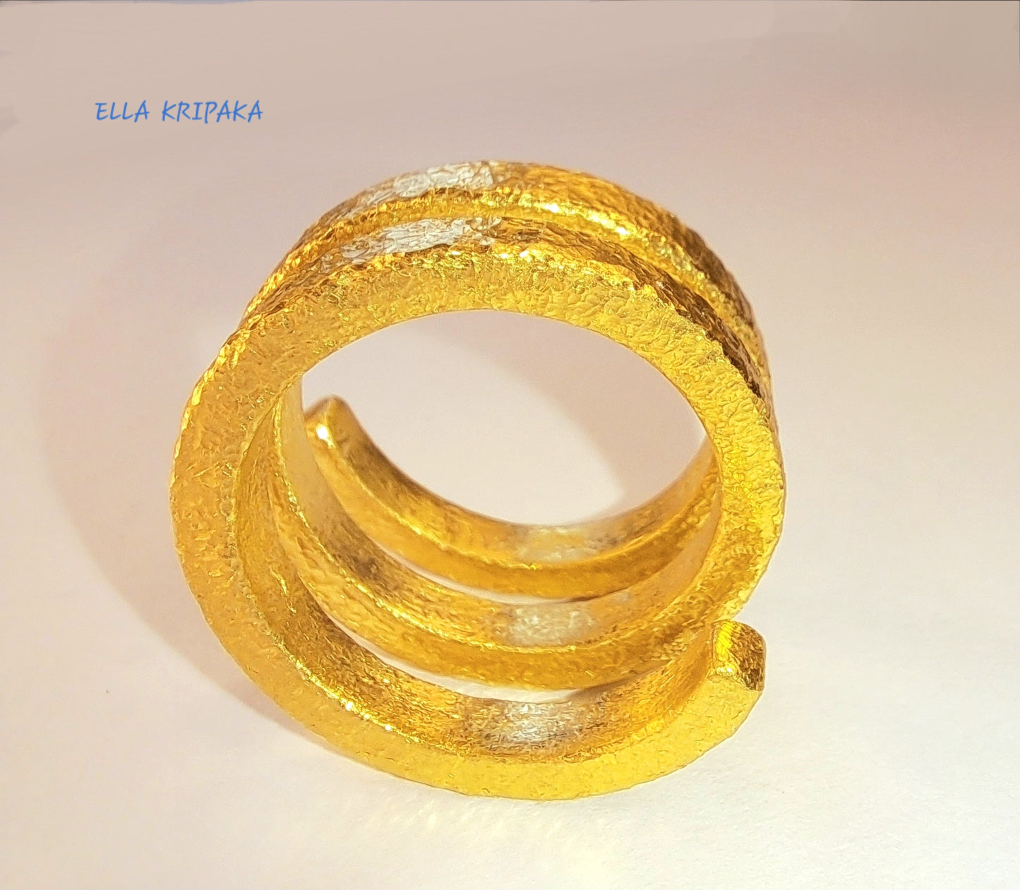 Custom Solid 24k 9999 Gold 19g/size 6US Twisted Ring Ancient Rome Wide 16mm Can Be 22k Gold