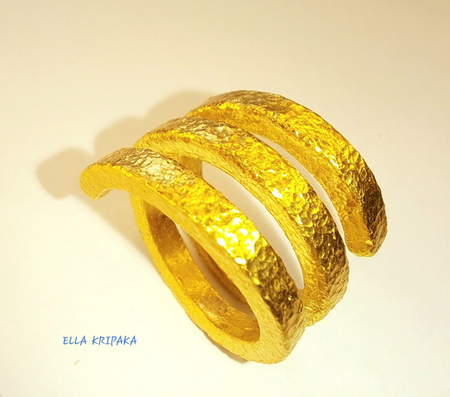 Custom Solid 24k 9999 Gold 19g/size 6US Twisted Ring Ancient Rome Wide 16mm Can Be 22k Gold