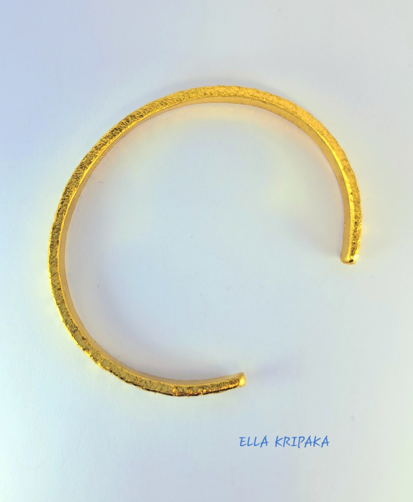 Custom Solid 24k 9999 Gold 50g/6in size, Hammered Cuff Ancient Rome Bracelet 7.2mm Can Be 22k Gold