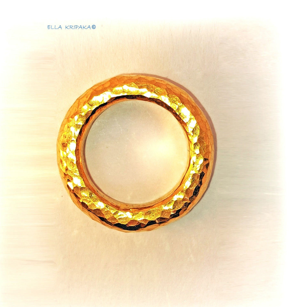SALE%5 Custom Solid 24k 9999 Gold 28g/size 6US Ancient Rome Ring 6.5mm Can Be 22k Gold
