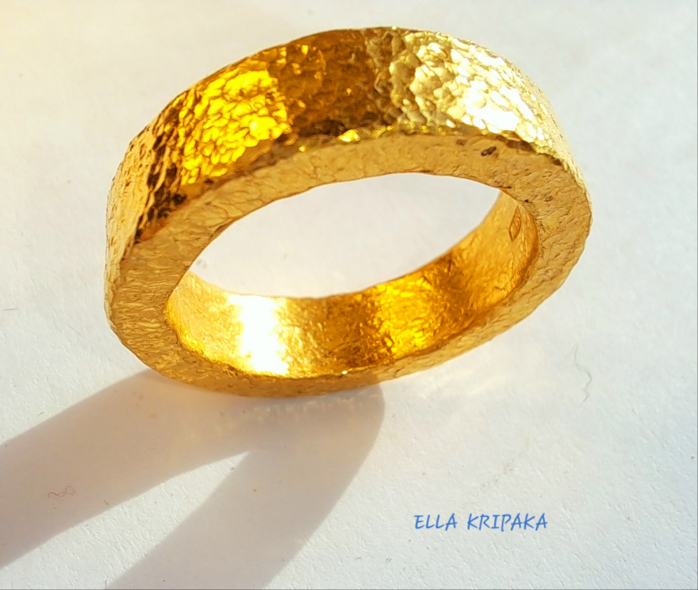 Custom Solid 24k 9999 Gold 26.5g/size 6US Ancient Rome Ring 6.4mm Can Be 22k Gold