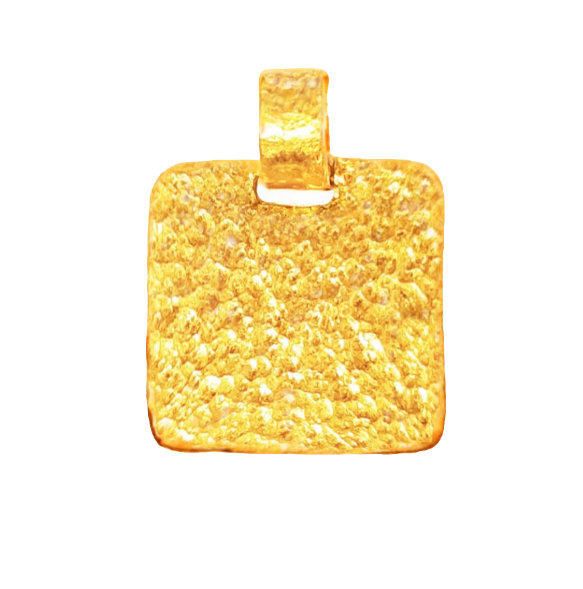 Hammered 24k gold hammered 9999 gold pendant, hammered 22k gold pendant, custom handmade 24k gold jewelry, Ancient Rome 24k gold pendant, hand forged 24k 9999 gold pendant