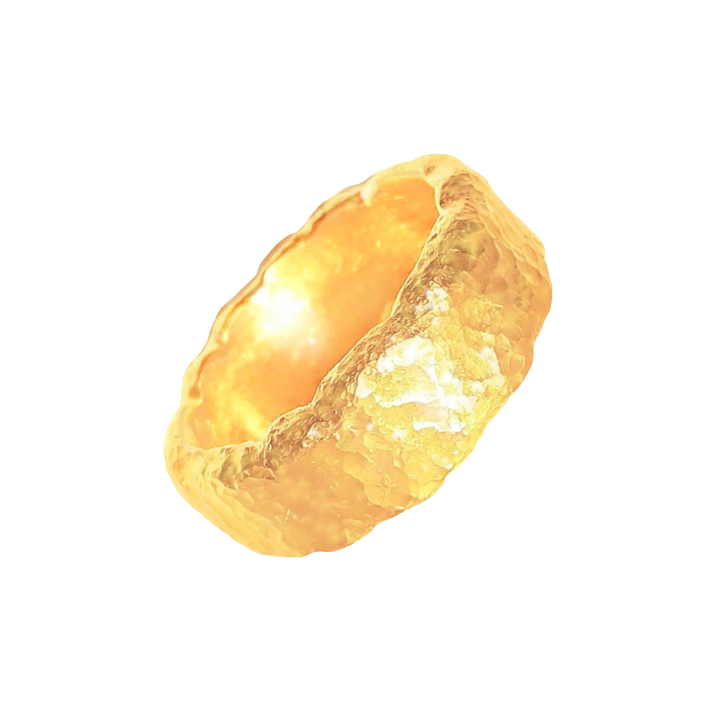 Hammered 24k Gold Hammered 9999 Gold Ring Organic Hammered 22k Gold Artist Ella Kripaka
