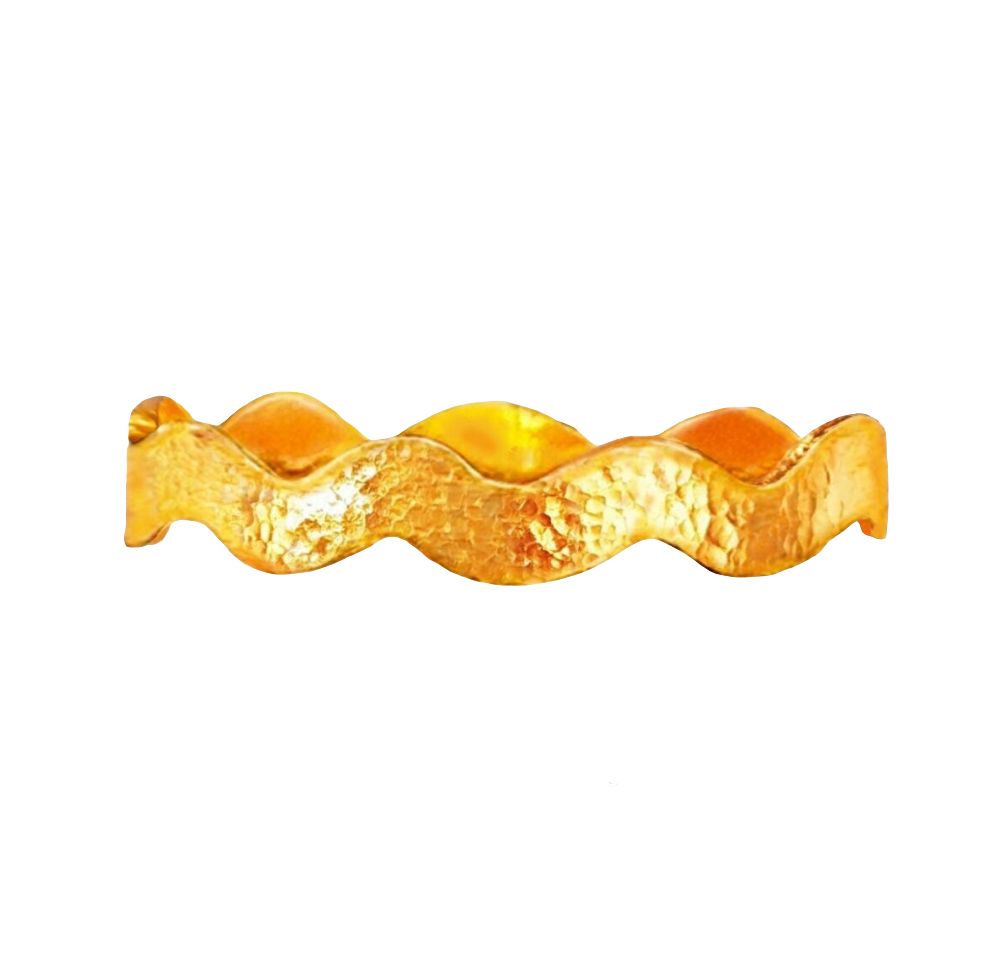 Custom hammered 24k gold 9999 gold bangle wavy bracelet Ancient Rome, Ancient Egypt, Ancient Greece, forged 24k gold bangle, can be hammered 22k gold bracelet, pure 24k 9999 gold