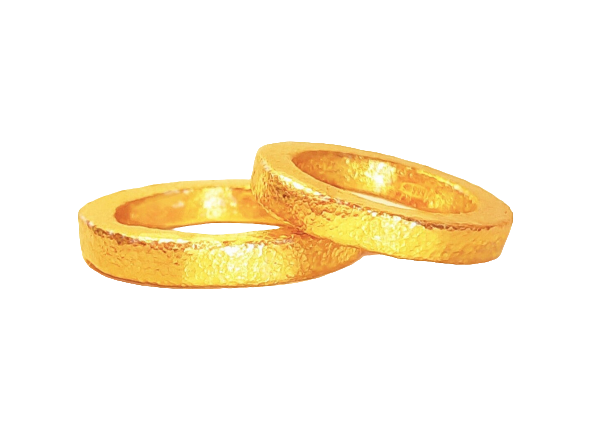 Hammered 24k Gold Hammered 9999 Gold Ring Ancient Rome Hammered 22k Gold Artist Ella Kripaka