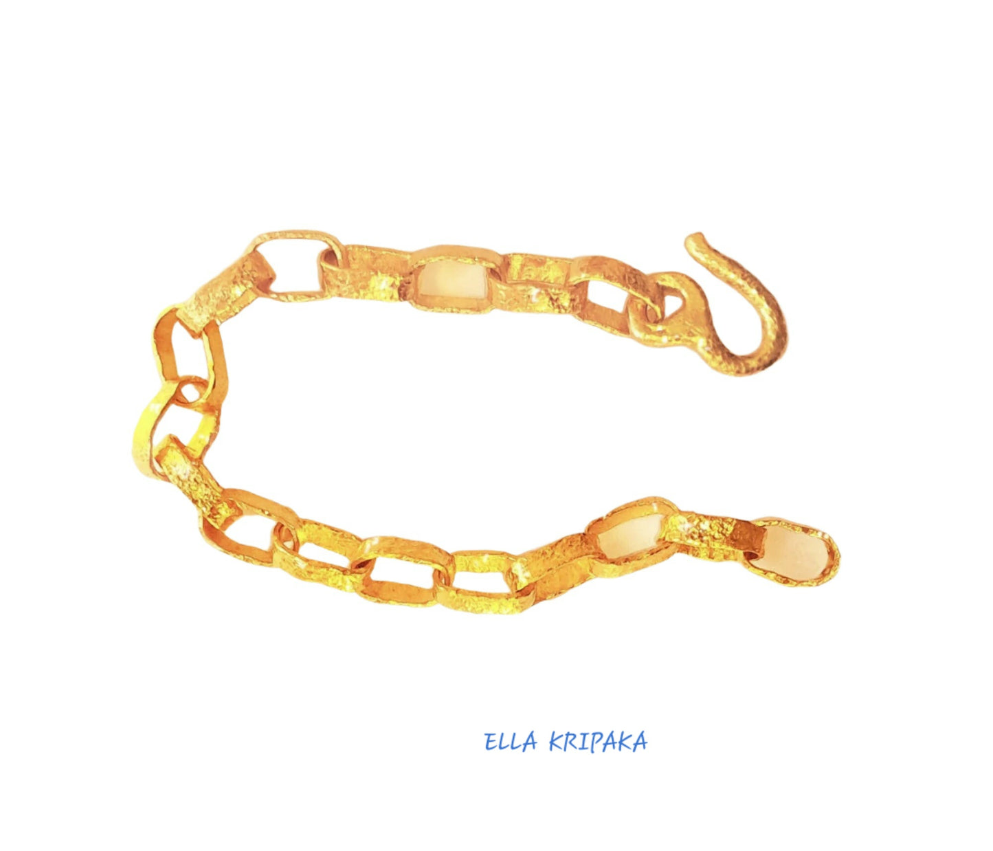 Custom Solid 24k 9999 Gold 34g/size 7in Ancient Rome Chain Bracelet 7.5mm Can Be 22k Gold