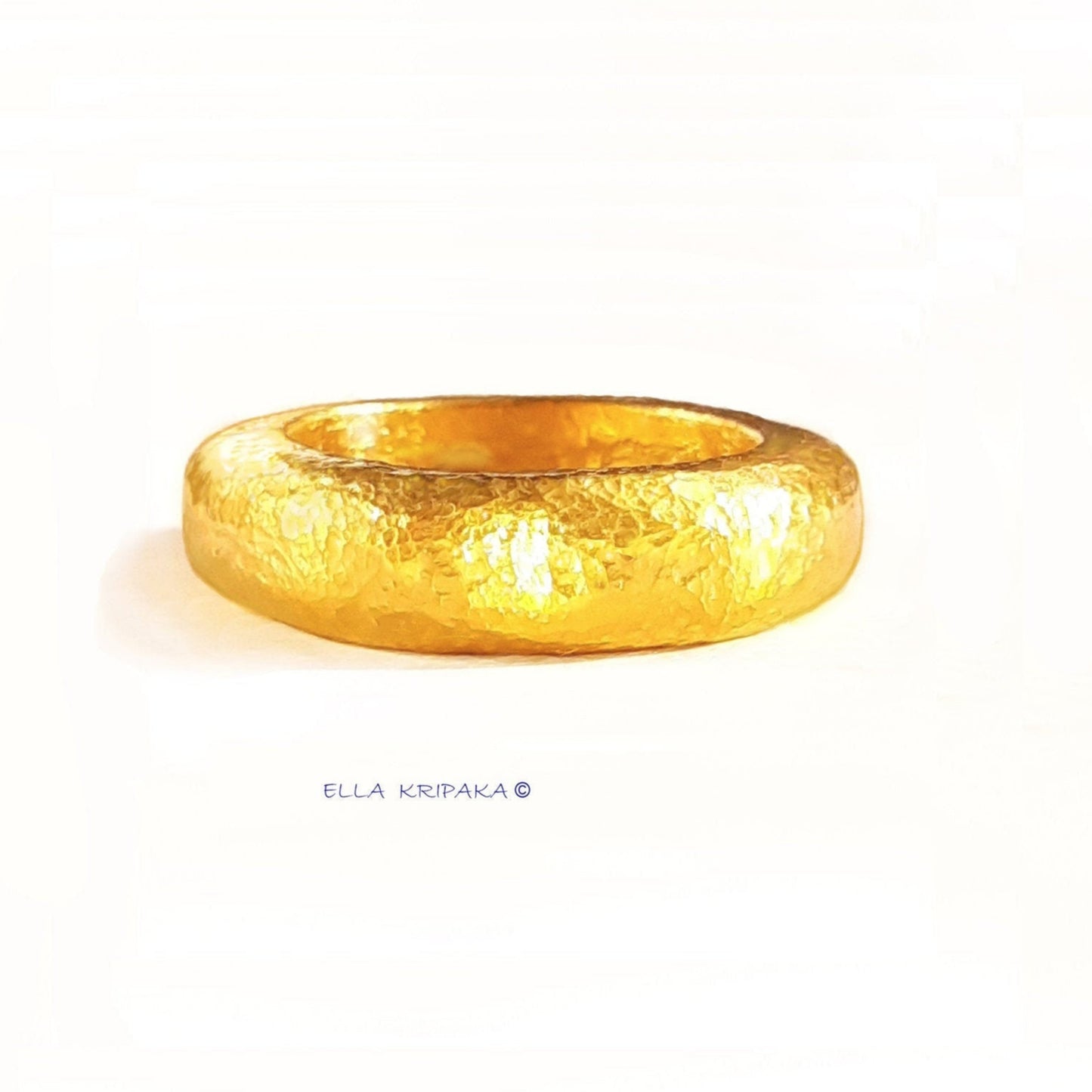 Custom Solid 24k 9999 Gold 28g/size 6US Ancient Rome Ring 6.5mm Can Be 22k Gold