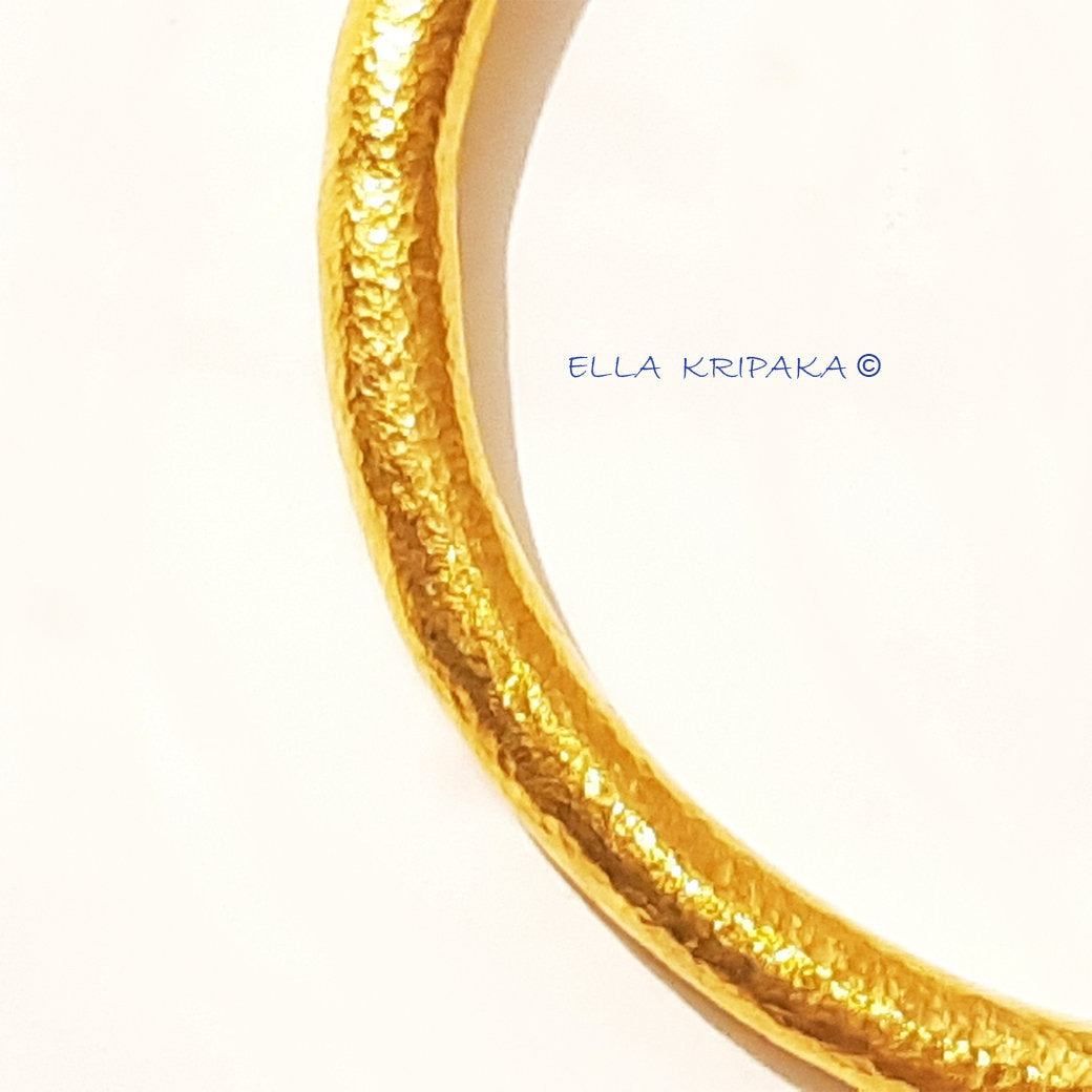 Custom Solid 24k 9999 Gold 41g/7in size Hammered Ancient Rome Bracelet Bangle Can Be 22k Gold