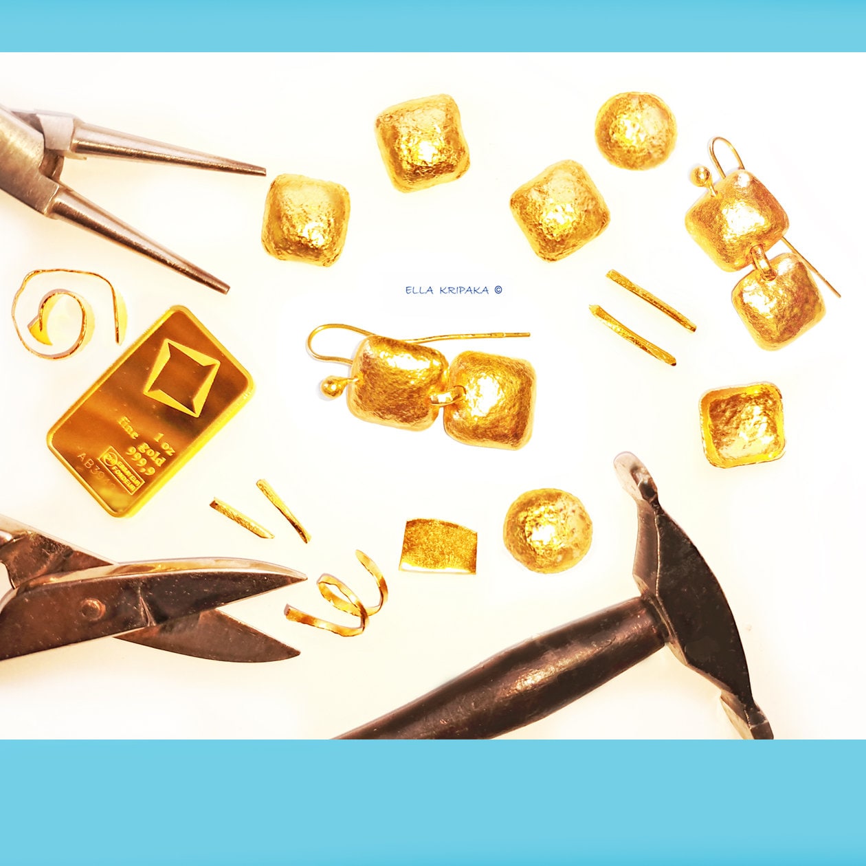 SALE%5 Custom 9999 24k Gold 18g & 28g Hammered Byzantine Earrings Size 60mm & 78mm Can Be 22k Gold
