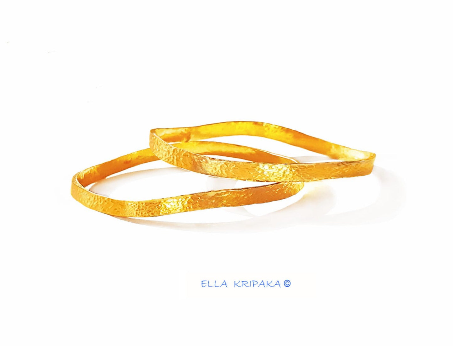 Custom Solid 22k 92.5% Gold 16g/size 7in, Hammered Uneven Bracelet Durable Bangle, Wide 4.5mm Thickness 1mm, Price For 1, Discount For 2