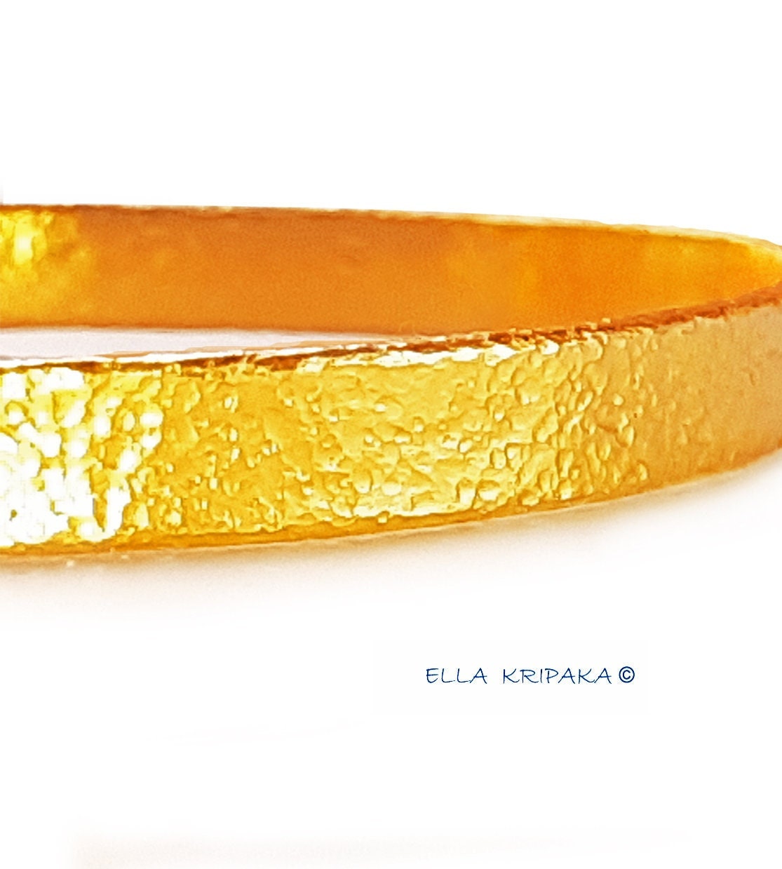 Custom Solid 22k 92.5% Gold 21g/size 7in, Hammered Ancient Rome Bracelet Durable Bangle, Wide 6mm Thickness 1mm, Discount For 2