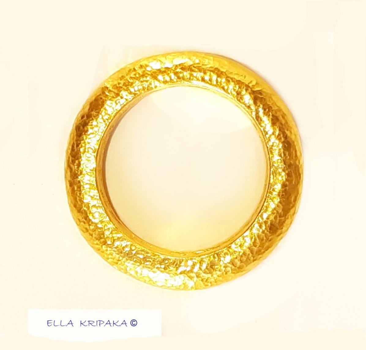 Custom Solid 24k 9999 Gold 17g/size 6US Hammered Ancient Rome Ring 4.2mm Can Be 22k Gold