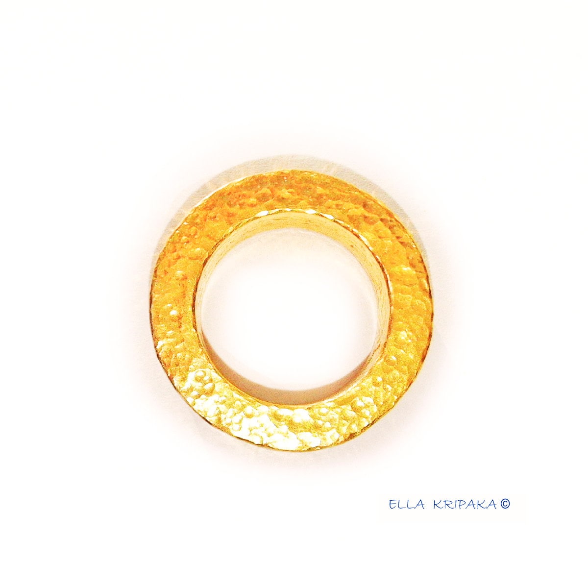 Custom Solid 24k 9999 Gold 50g size 6US Hammered Ancient Rome Signet Ring 15mm Thick
