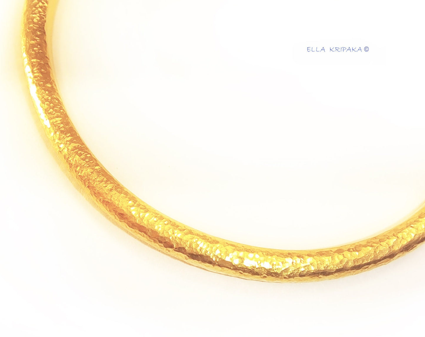 Custom Solid 24k 9999 Gold 41g/7in size Hammered Ancient Rome Bracelet Bangle Can Be 22k Gold