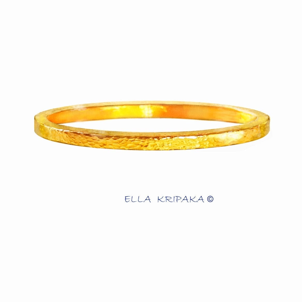 Custom Solid 24k 9999 Gold 55g/7in size Hammered Ancient Rome Bracelet Bangle 4.5mm Can Be 22k Gold