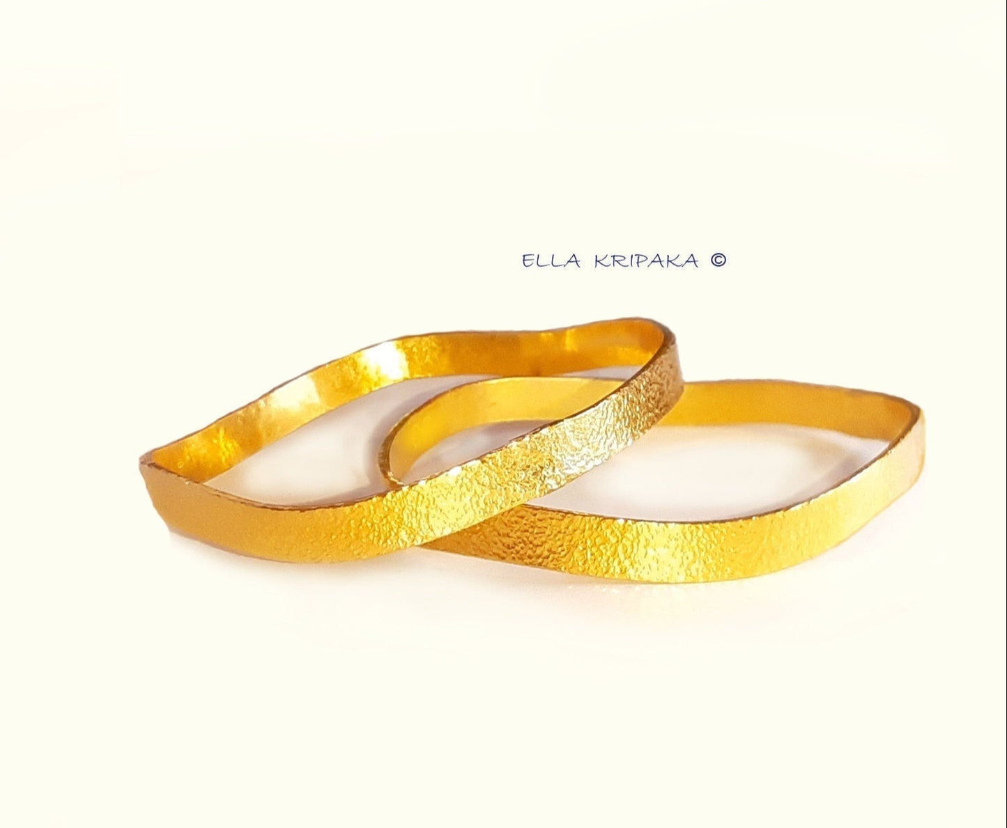 Custom Solid 22k 92.5% Gold 25g/size 7in, Hammered Uneven Bracelet Durable Bangle, Wide 7mm Thickness 1mm, Discount For 2