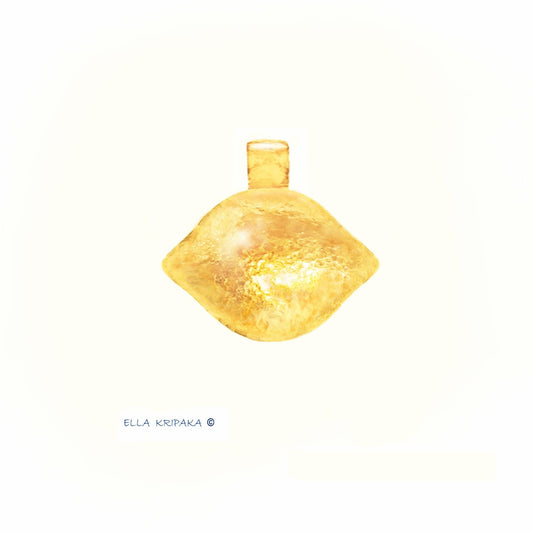 Custom 24k 9999 Gold 6g &19g Hammered Ancient Rome Dome Pendant 22k