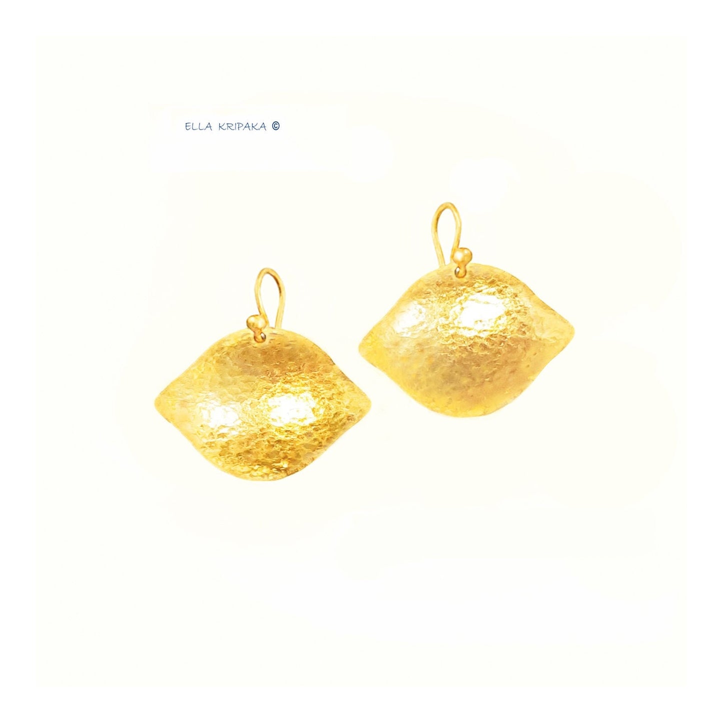 Custom Solid 24k 9999 Gold 9g & 18g Hammered Byzantine Empire Dome Earrings 32mm & 40mm Can Be 22k Gold
