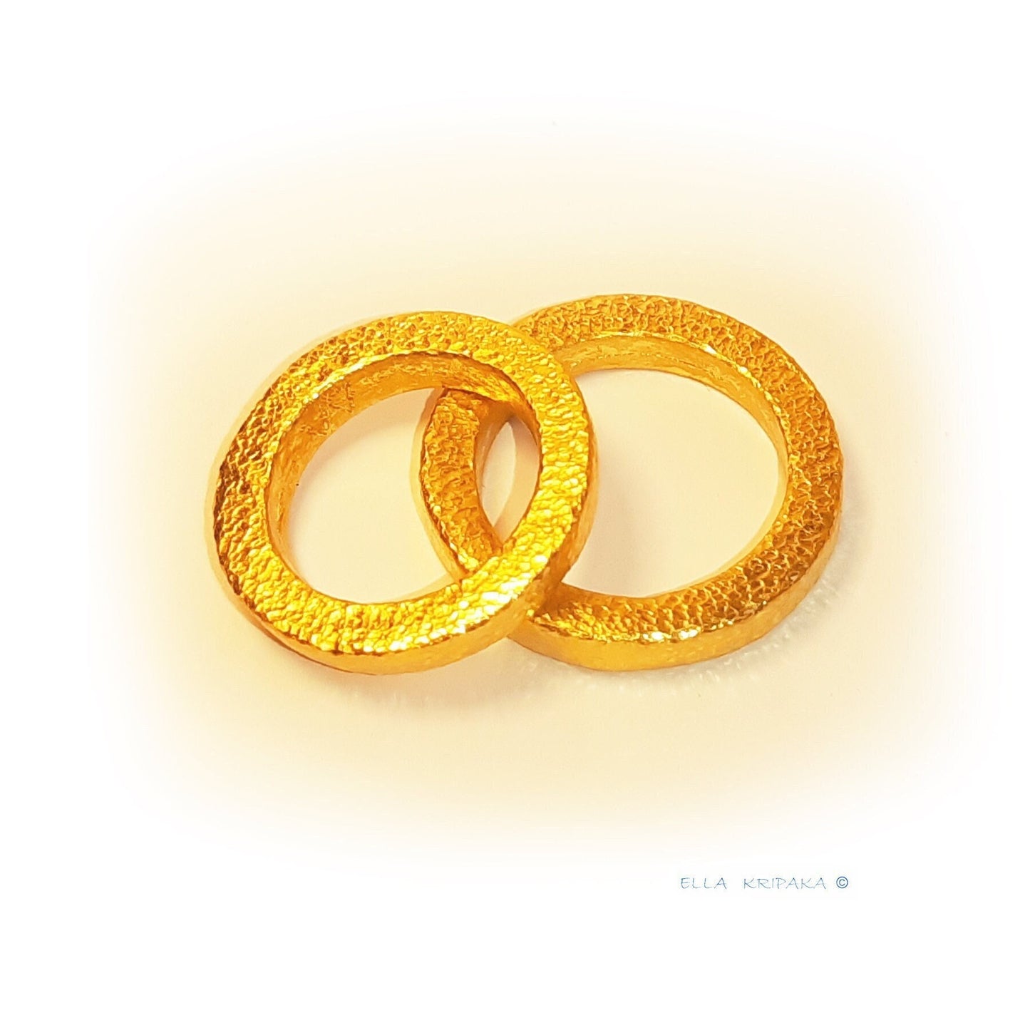 Custom Solid 24k 9999 Gold 19.5g/size 6US Hammered Ancient Rome Ring 4mm Thick Can Be 22k Gold