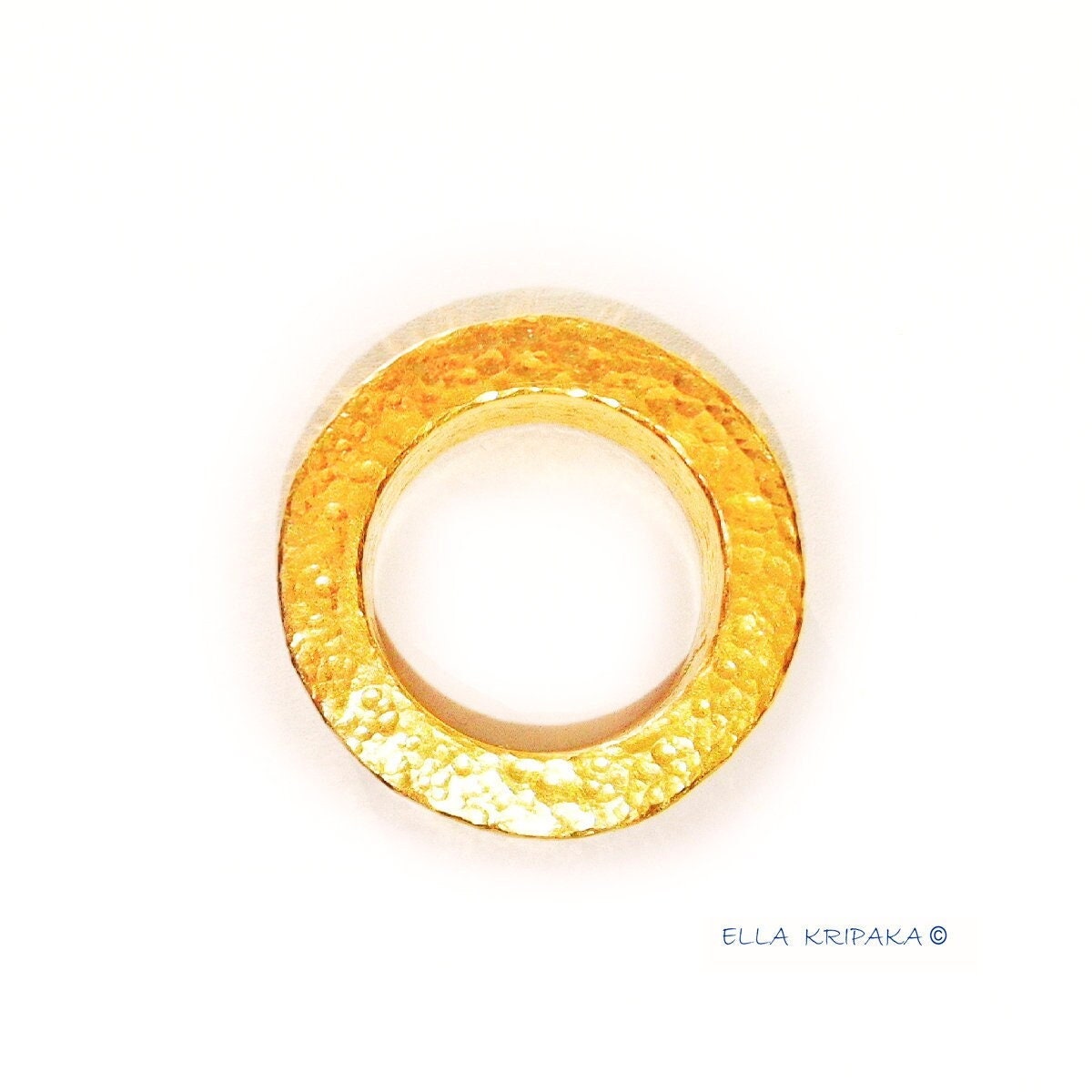 Custom Solid 24k 9999 Gold 19.5g/size 6US Hammered Ancient Rome Ring 4mm Thick Can Be 22k Gold
