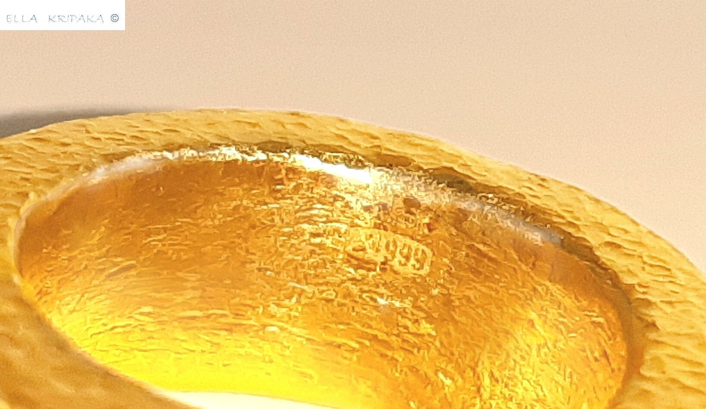 Custom Solid 24k 9999 Gold 37.5g/size 6US Hammered Ancient Rome Ring 10mm Can Be 22k Gold