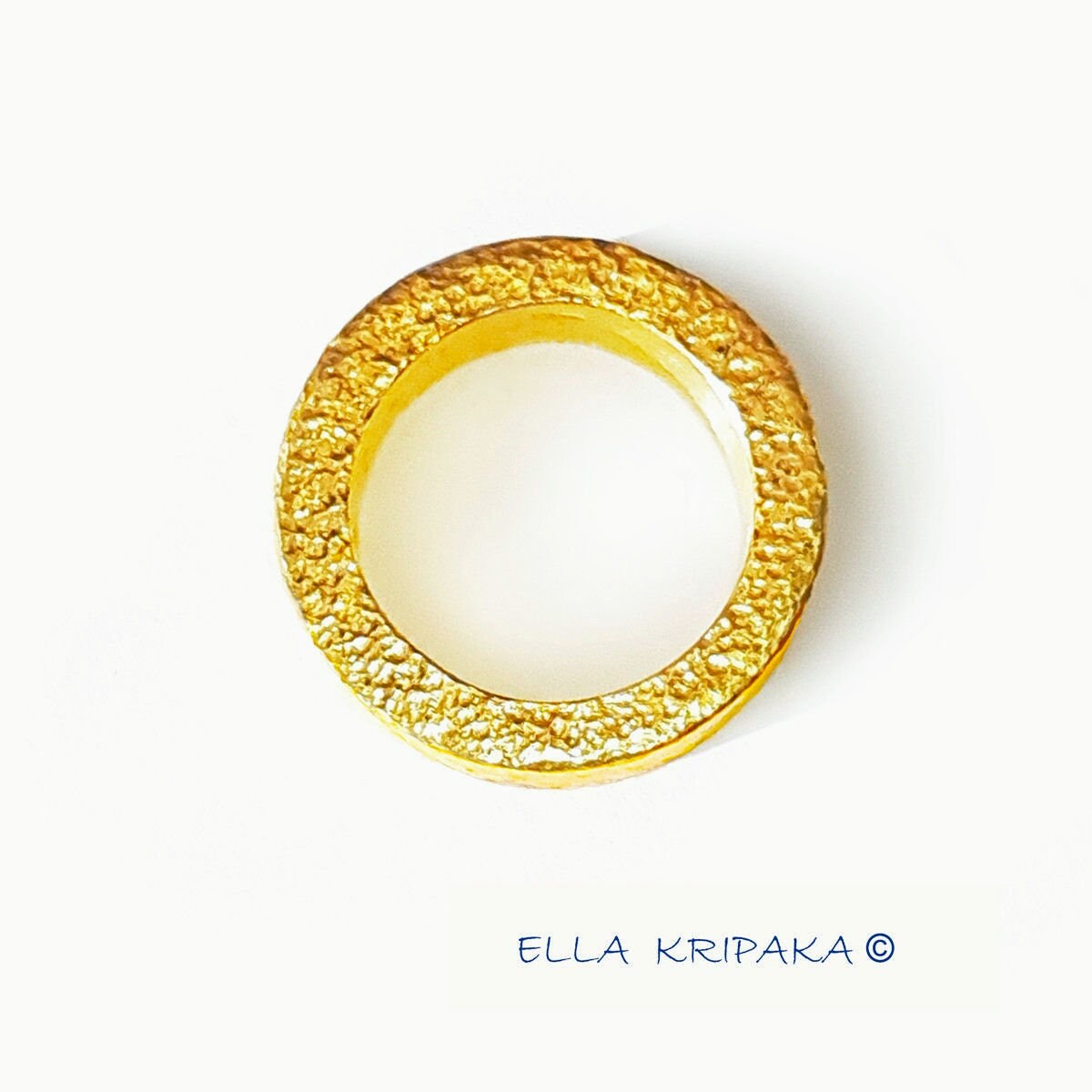 Custom Solid 24k 9999 Gold 35g/size 6US Hammered Ancient Rome Ring Signet 20mm Can Be 22k Gold