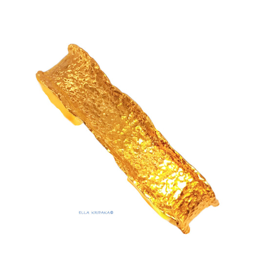 Custom hammered 24k gold 9999 gold organic cuff bracelet, organic forged 24k gold cuff, can be hammered 22k gold organic bracelet cuff, pure 24k 9999 gold organic cuff