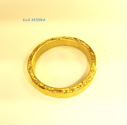 Custom Solid 24k 9999 Gold 5g Ancient Rome Ring Durable Wide 2.7mm Price for 1 Discount for 2