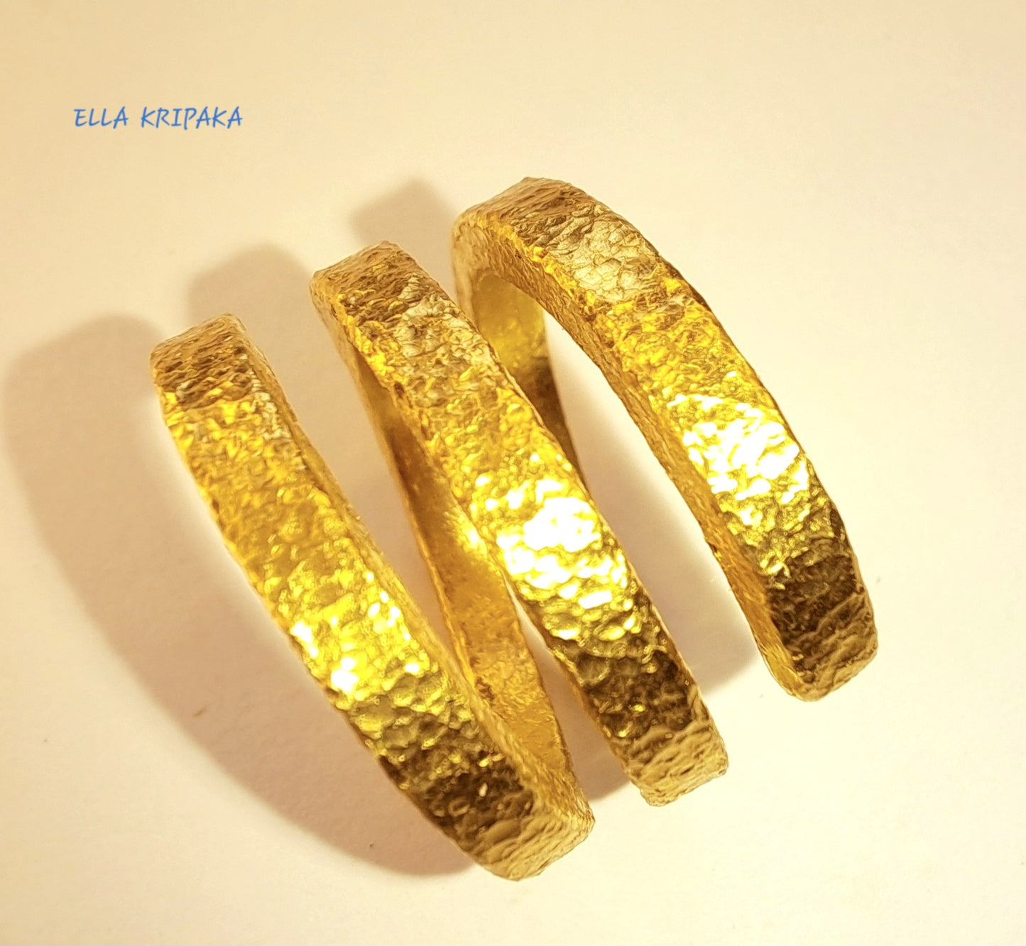 Custom Solid 24k 9999 Gold 19g Twisted Ring Ancient Rome Ancient Egypt Ancient Greece Durable Wide 16mm Thick 2mm