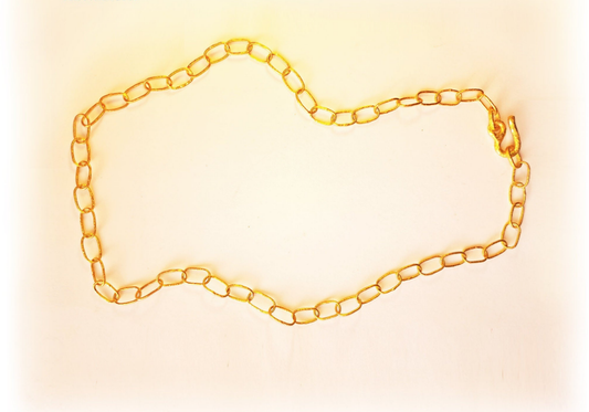 Custom hammered 22k gold chain necklace forged 22k gold chain