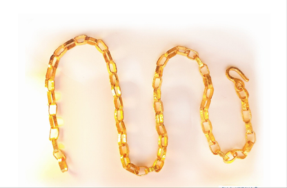 Hammered 24k Gold Hammered 9999 Gold Necklace Chain Ancient Rome Hammered 22k Gold Artist Ella Kripaka