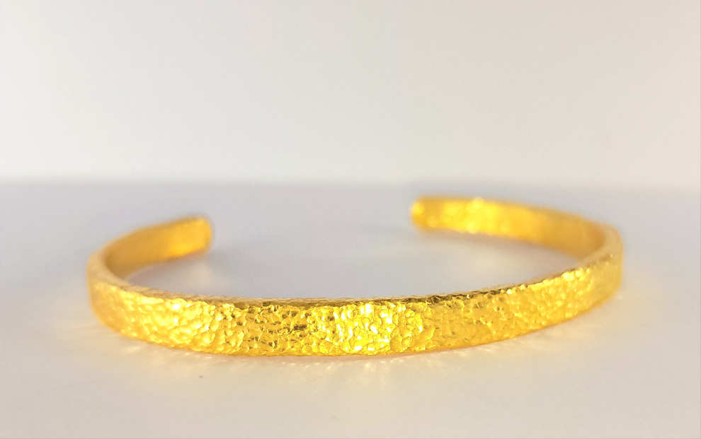 Custom hammered 24k gold 9999 gold cuff thick bracelet Ancient Rome, forged 24k gold cuff, can be hammered 22k gold bracelet cuff, pure 24k 9999 gold
