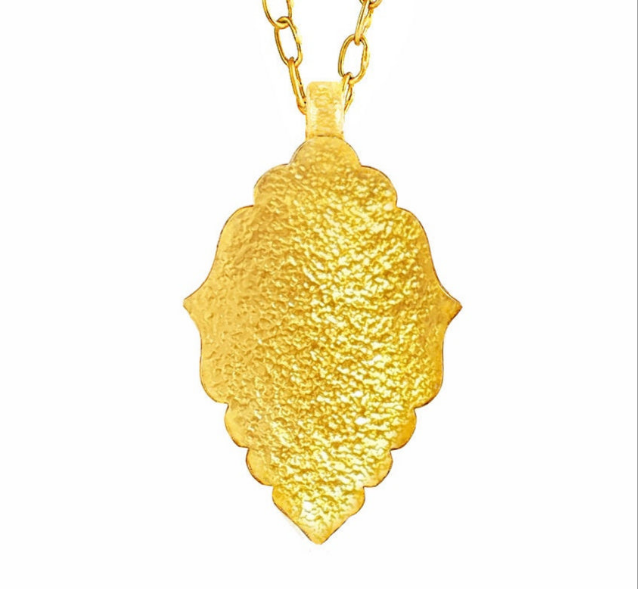 Hammered 24k gold hammered 9999 gold  pendant, hammered 22k gold pendant, custom handmade 24k gold jewelry, Byzantine 24k gold pendant, hand forged 24k 9999 gold pendant, Byzantine Empire 24k gold jewelry