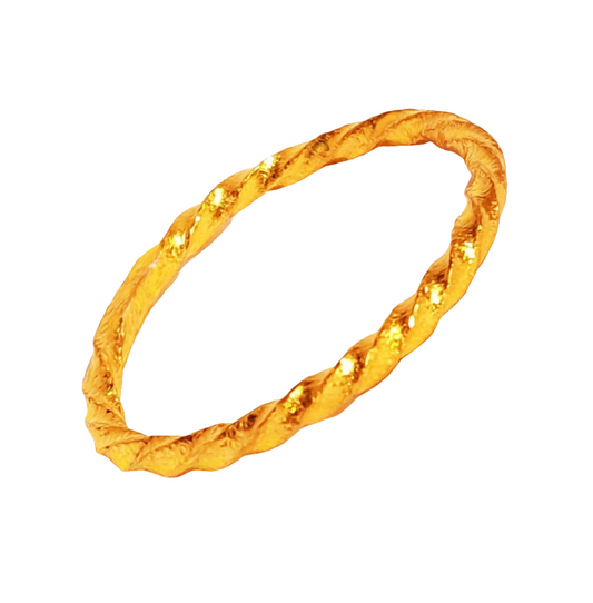 Custom hammered 24k gold 9999 gold bangle twisted bracelet Viking and Ancient Rome, forged 24k gold bangle, can be hammered 22k gold bracelet, pure 24k 9999 gold