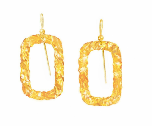 Custom Solid 24K 9999 Gold 7g & 21g Hammered Organic Hoop Earrings 45mm & 75mm Can Be 22k Gold