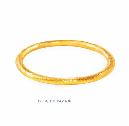 Custom Solid 24k 9999 Gold 62g/7in size Hammered Ancient Rome Bracelet Bangle 4.6mm Can Be 22k Gold