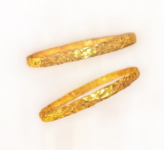 Custom hammered 24k gold 9999 gold bangle bracelet organic uneven, forged 24k gold bangle, can be hammered 22k gold bracelet, pure 24k 9999 gold