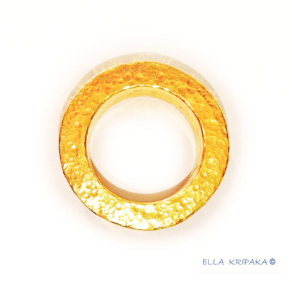 Custom Solid 24k 9999 Gold 15.5g/size 6US Hammered Ancient Rome Ring 7mm Can Be 22k Gold