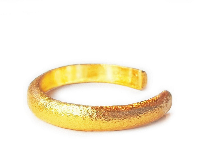 Custom hammered 24k gold 9999 gold cuff thick bracelet Ancient Rome, forged 24k gold cuff, can be hammered 22k gold bracelet cuff, pure 24k 9999 gold
