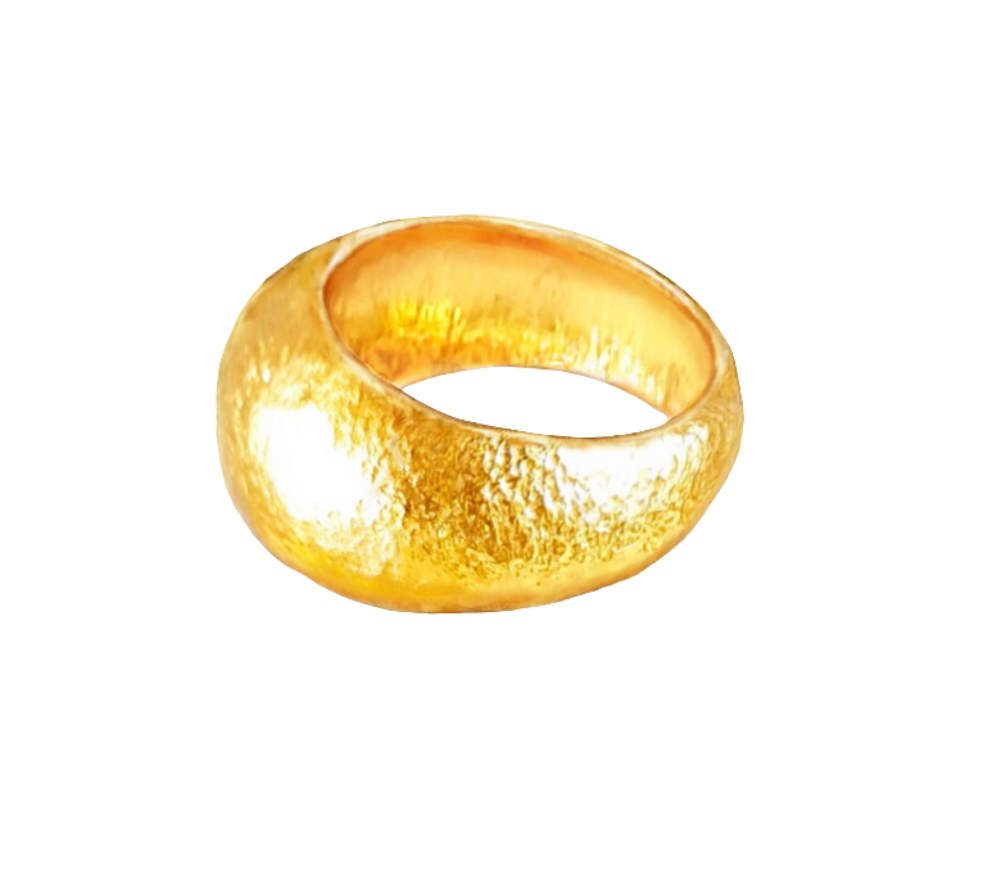 Hammered 24k Gold Hammered 9999 Gold Ring Ancient Rome Hammered 22k Gold Artist Ella Kripaka