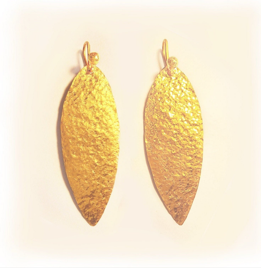Custom Solid 24K 9999 Gold 9g & 26g Hammered Byzantine Empire Earrings 50mm & 80mm Can Be 22k Gold