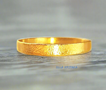 Custom Solid 24k 9999 Gold 84g/7in size Hammered Bangle Bracelet Ancient Rome 10.5mm Can Be 22k Gold