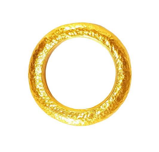 Hammered 24k Gold Hammered 9999 Gold Ring Ancient Rome Hammered 22k Gold Artist Ella Kripaka
