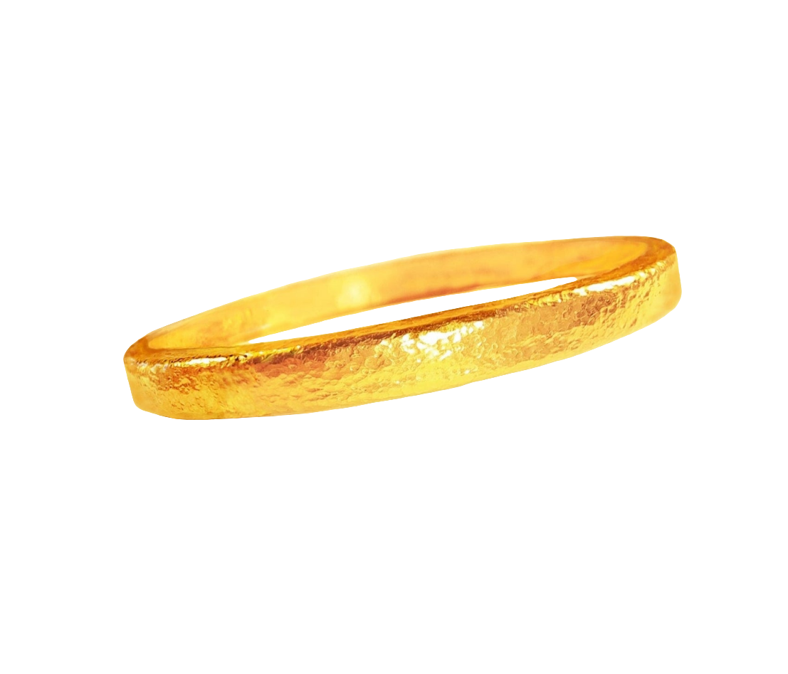 Custom hammered 24k gold 9999 gold bangle thick bracelet Ancient Rome, forged 24k gold bangle, can be hammered 22k gold bracelet, pure 24k 9999 gold