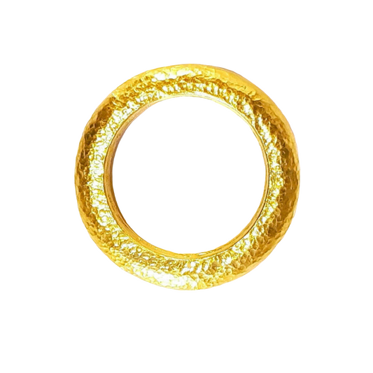 Hammered 24k Gold Hammered 9999 Gold Ring Ancient Rome Hammered 22k Gold Artist Ella Kripaka