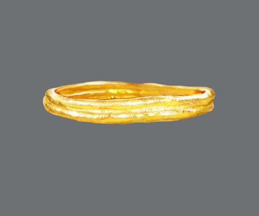 Custom hammered 24k gold 9999 gold bangle bracelet organic uneven, forged 24k gold bangle, can be hammered 22k gold bracelet, pure 24k 9999 gold