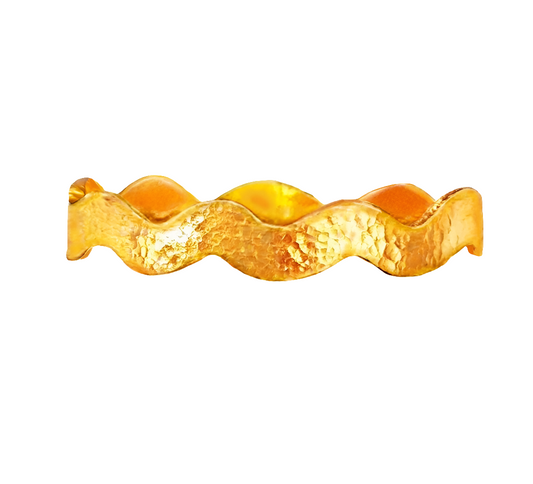 Custom hammered 24k gold 9999 gold bangle wavy bracelet Ancient Rome, Ancient Egypt, Ancient Greece, forged 24k gold bangle, can be hammered 22k gold bracelet, pure 24k 9999 gold
