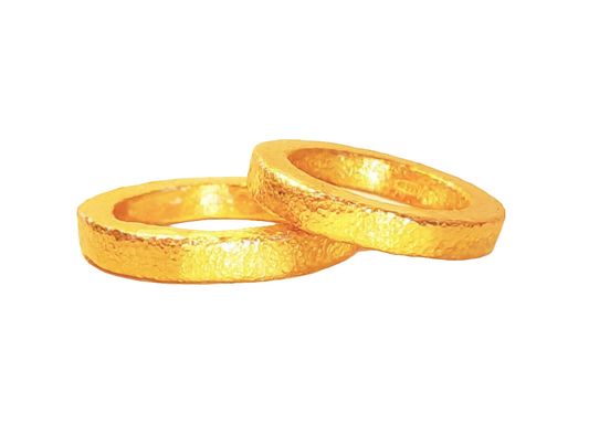 Hammered 24k Gold Hammered 9999 Gold Ring Ancient Rome Hammered 22k Gold Artist Ella Kripaka