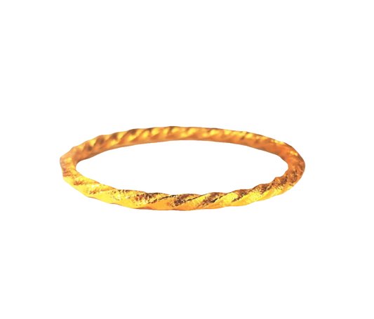 Custom hammered 24k gold 9999 gold bangle twisted bracelet Viking and Ancient Rome, forged 24k gold bangle, can be hammered 22k gold bracelet, pure 24k 9999 gold